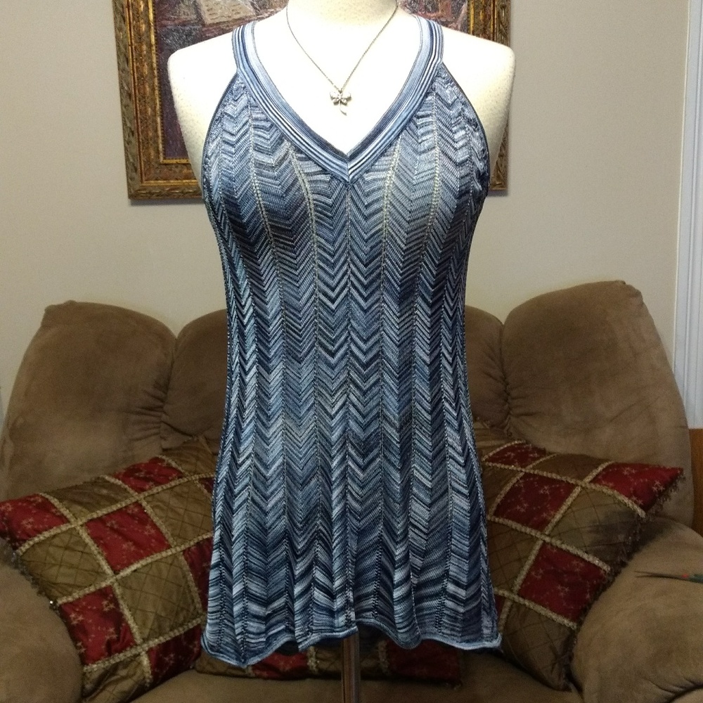 White House Black Market Top Tank Pointelle Sz XS